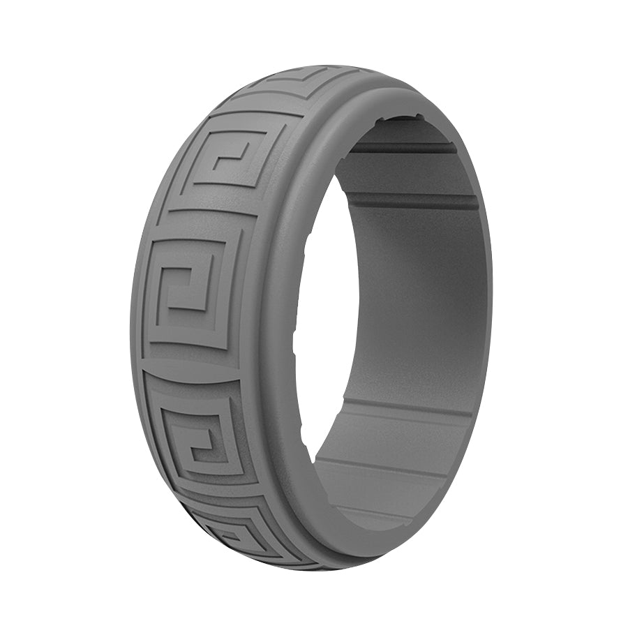 Engraved Silicone Wedding Bands