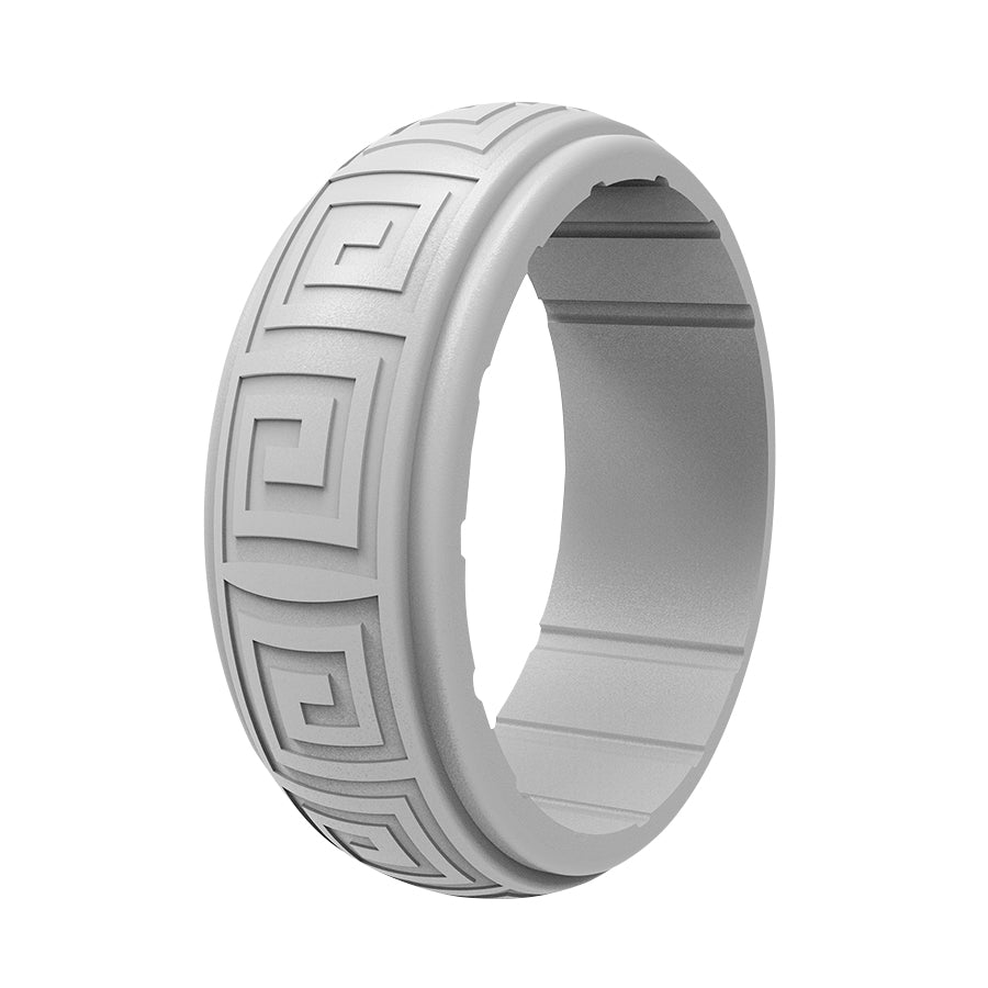 Engraved Silicone Wedding Bands