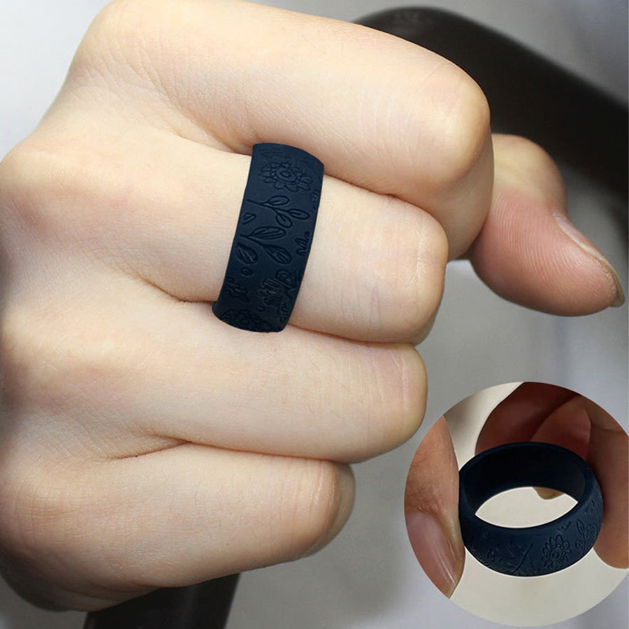 Engraved Silicone Rings